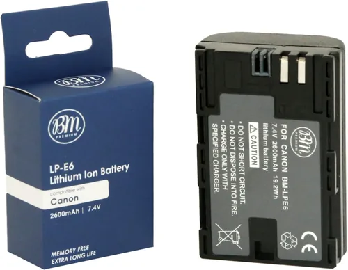 Vista 5 de Kit de agarre de batería para cámara réflex digital Canon EOS 5D Mark IV, incluye repuesto de agarre de batería BG-E20 + 2 baterías BM LP-E6N