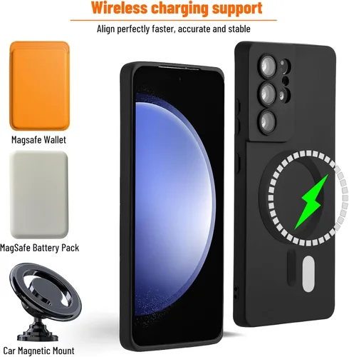 Vista 2 de Funda magnética para Samsung Galaxy S20 FE, funda para teléfono Samsung Galaxy S20 FE de silicona suave con protección de cámara, ajuste delgado