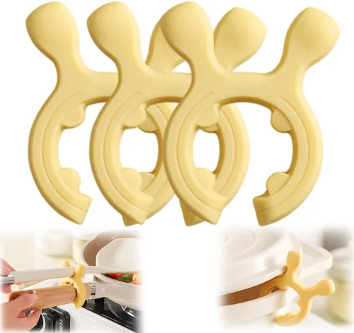 Vista 12 de Soporte de espátula de silicona multifunción con mango de olla, soporte antideslizante para cucharas, organizador de estufa, utensilios de cocina