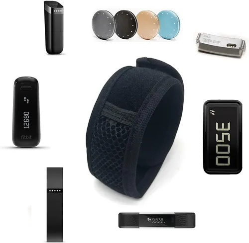 Vista 6 de Wanty Pulsera ajustable de material OK con bolsa de malla y cierre de cinta para Fitbit ONE/Fitbit Flex 2 Fitbit ALTA/Alta HR/Activity