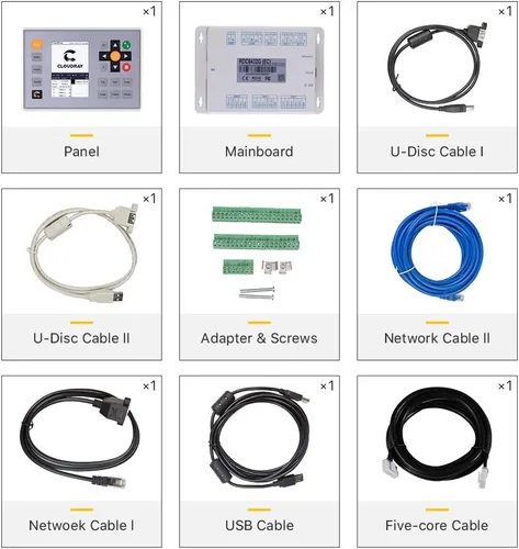 Vista 5 de Cloudray Ruida 6432 - Controlador para máquina láser de CO2, grabado láser de CO2, cortador de grabado (controlador 6432)