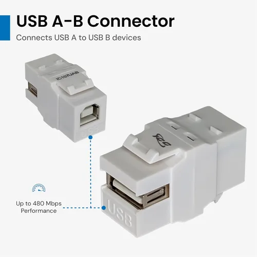 Vista 4 de ICC Acoplador modular USB 3.0 en blanco para estilo HD