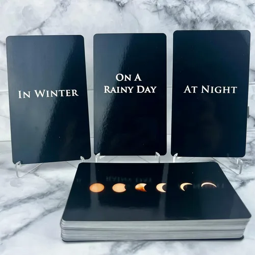 Baraja de Oráculo del Tiempo Trikendou [La Luna Te Dirá Cuándo], Cartas de Oráculo del Tiempo para Predecir el Tiempo, Cartas de Tarot para
