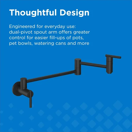 Vista 3 de Gerber Llenadora de ollas de montaje en pared Parma para fontanería