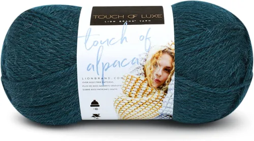 Vista 13 de Lion Brand Yarn Hilo Touch of Alpaca (1 madeja), color negro