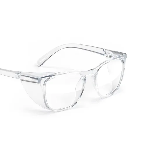 Vista 17 de Stoggles Lentes de seguridad con certificación Z87.2, diseño cuadrado, de policarbonato, ajuste pequeño, resistente a arañazos y roturas, lentes
