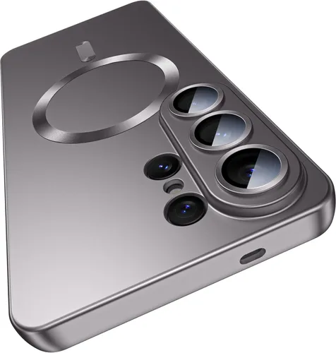 Vista 9 de MAKAVO Funda mate para Samsung Galaxy S22 Ultra, compatible con MagSafe, funda magnética delgada con protector de lente de cámara integrado, carcasa
