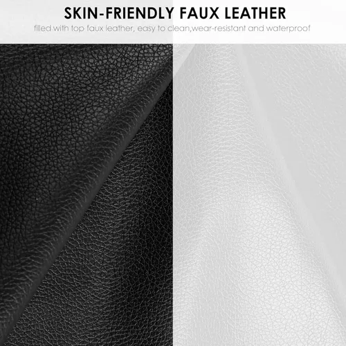 Vista 8 de TTVIEW Base de cama tapizada de piel sintética moderna con decoración de metal de hierro cabecera curvada ajustable soporte de listones de madera