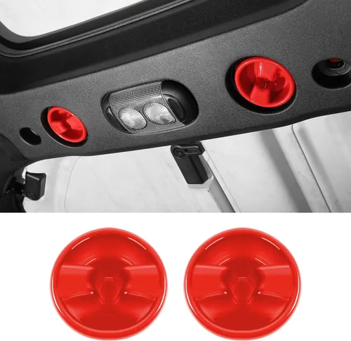 Vista 9 de Hoolcar Cubierta de tornillo de montaje en panel duro de techo rígido, accesorios interiores compatibles con Jeep Wrangler JK JKU 2007-2017, morado