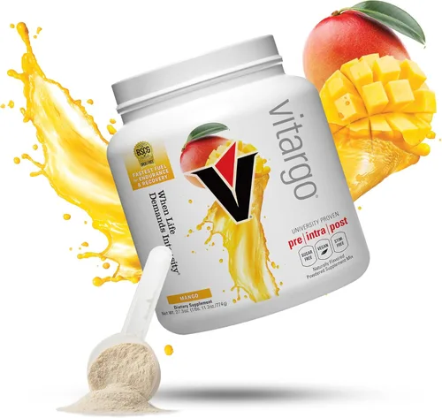 Vista 10 de Vitargo Polvo de carbohidratos, reposición de glucógeno muscular 2 veces más rápida, ponche de frutas de 1.7 libras, Pre, Intra y Post, polvo