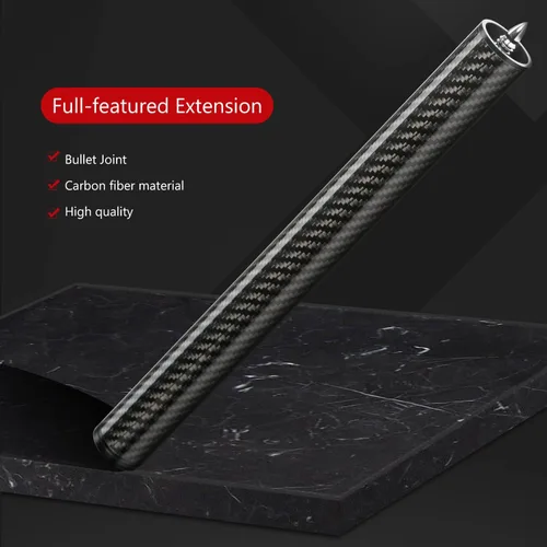 Vista 3 de KONLLEN Pool Cue Extension 2'' 3'' 4'' 6'' 8'' 12'' Carbon Fiber Billiard Cue Extension Billiard Accessories for Pool Sticks