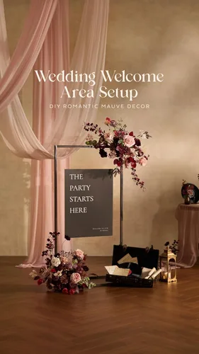 Vista 4 de Ling's moment Caja de Flores Falsas, Tallos de Vegetación Artificial Falsa, Rosas de Espuma, Eucalipto de Seda, Flor de Tela para Centros de Mesa