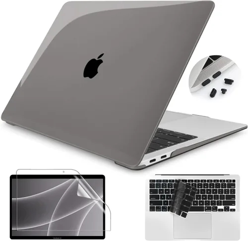 Vista 18 de Teryeefi Funda para MacBook Air de 13 pulgadas 2020 2021 2019 2018 versión A2337 M1 A2179 A1932, carcasa rígida esmerilada y cubierta de teclado