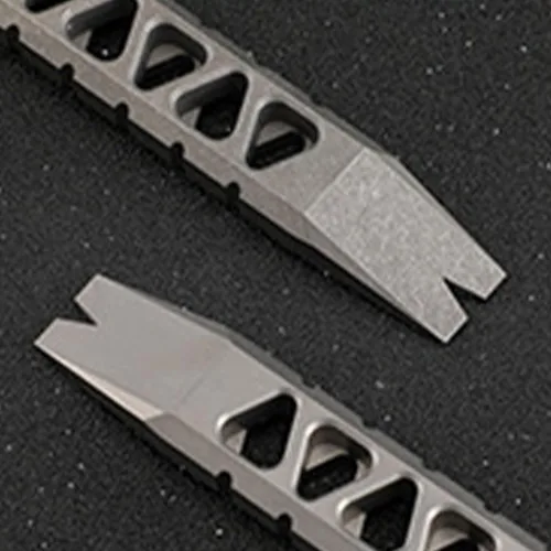 Vista 5 de Barras de palanca CNC, multiherramienta de bolsillo para todos los días, abridor de botellas de engranaje EDC, aleación de titanio TC4, lavado