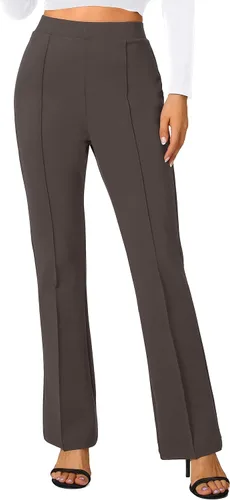 Vista 5 de Urban CoCo Pantalones de trabajo elásticos con corte de bota, pantalones de yoga pequeños para oficina casual