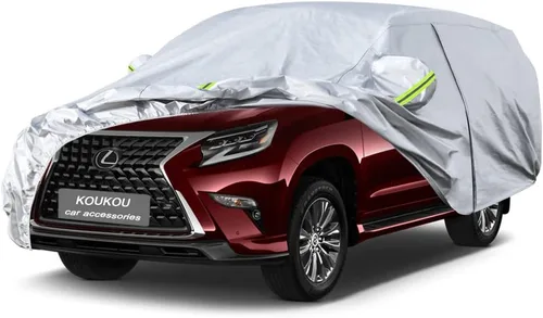 Vista 170 de KouKou Funda impermeable para automóvil SUV adecuada para BMW X1 de 2009 a 2025, 7 capas a prueba de viento para todo tipo de clima, cubierta