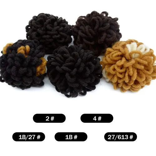 Vista 7 de Yinmei Baibian - Coleta de cabello rizado con cordón, coleta afro con nu locs, trenzas, coleta sintética con clip para extensiones de cabello para 2#