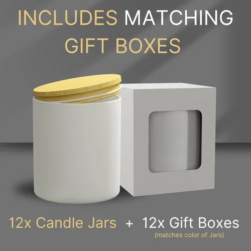 Vista 2 de Tarros de 7 onzas – Tarros de velas vacíos para hacer velas – Tarro de vela a granel – Tapas de tarros de vela de vidrio – Recipientes de velas