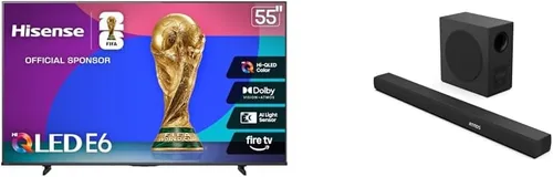 Vista 36 de Hisense 43 pulgadas E6 Cinema Series Hi-QLED 4K UHD Smart Fire TV (43E6QF) - Sensor de luz AI, Dolby Vision · Atmos, control remoto por voz
