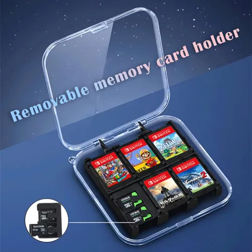 Vista 3 de UDEE Game Storage Case for 12 Nintendo Switch Games, Game Cards or TF Card,Switch Accessories,Portable Switch Game Memory Card Storage