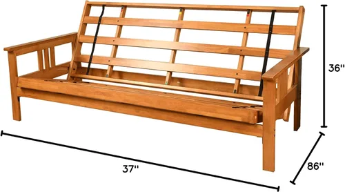 Vista 10 de Kodiak Furniture Monterey - Marco de futón tamaño queen