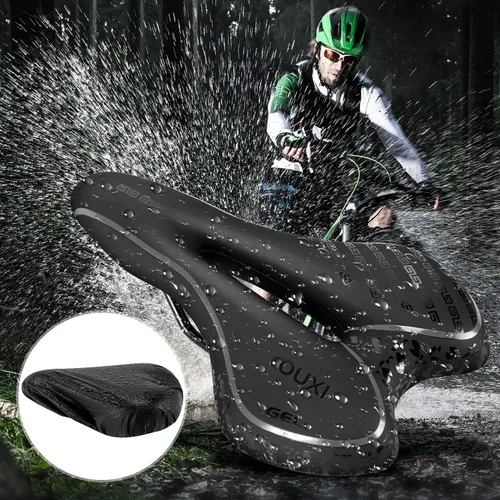 Vista 5 de OUXI Asiento de Bicicleta Cómodo Sillín de Bicicleta de Gel Cómodo de Repuesto Suave Acolchado con Absorción de Impactos Impermeable para MTB