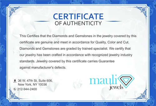 Vista 5 de MauliJewels 0.50 Ct. Three-Stone Diamond Engagement Ring for Women in 14K Solid White Yellow Rose Gold - Elegant and Timeless Design