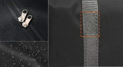 Vista 5 de SANSAM Bolsa de mudanza extra grande y resistente, bolsa de lona impermeable con cremalleras, bolsas de tela Oxford para viajes, dormitorio