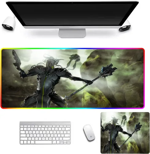 Mouse Pads Anime Game Mause Pad RGB Computer Mouse Mats XXL Mousepad Gamer Mousepad Gaming Pc LED Deskmat Keyboard Pad 27.55 inch x12 inch A7