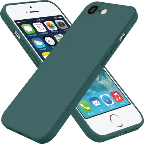 Vista 16 de Funda para iPhone SE de 3ª generación 2022, iPhone SE 2020, iPhone 7/8, funda de goma de gel de silicona líquida, funda protectora antideslizante