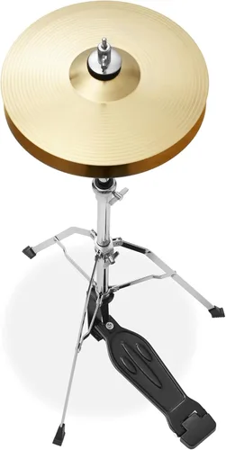 Vista 5 de Gammon Percussion Kit de batería de arranque junior de 5 piezas con platillos, hardware, palos y trono, color azul