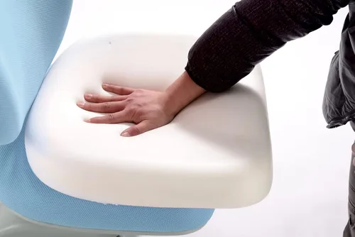 Vista 5 de ApexDesk Little Soleil DX Series - Silla infantil con altura ajustable color azul