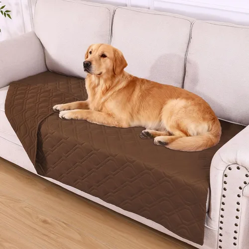 Vista 18 de hyha - Manta impermeable para cama de perro, mantas suaves para mascotas, funda impermeable para sofá para perros, fundas reversibles lavables