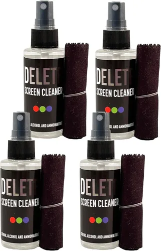 Vista 11 de Delete Screen Cleaner Botella de spray de 16 onzas Solución premium sin rayas, sin alcohol ni amoníaco para todos los dispositivos, suave, inodoro