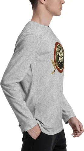 Vista 4 de Mens Long Sleeve Cotton T-Shirt Popular Travel Outdoor long sleeves Sweatshirt