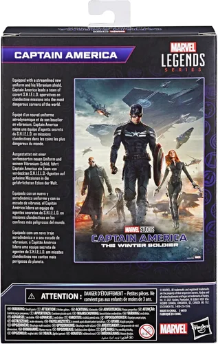 Vista 3 de Hasbro Marvel Legends Series Captain America, Captain America: The Winter Soldier Collectible 6 Inch Action Figures, Marvel Legends Action Figures