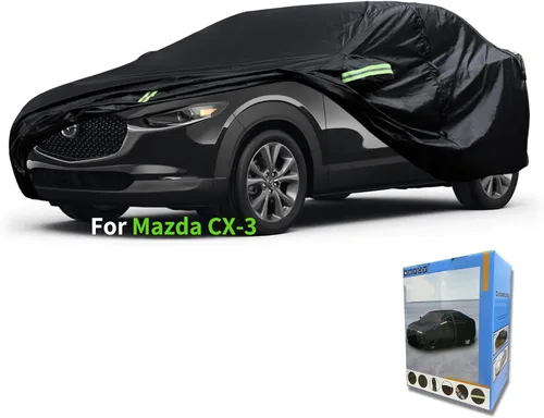 Vista 9 de Funda para automóvil Mazda, impermeable para todo tipo de clima, protección UV, resistente al viento, para todo tipo de clima, protección UV