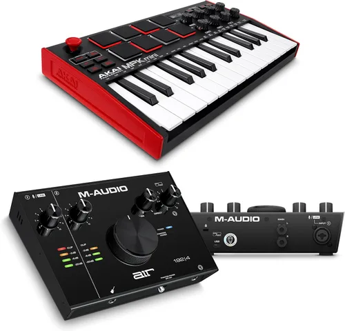 Vista 20 de Akai Professional MPK Mini MK3 - Controlador de teclado MIDI USB de 25 teclas con 8 almohadillas de percusión con retroiluminación, 8 perillas