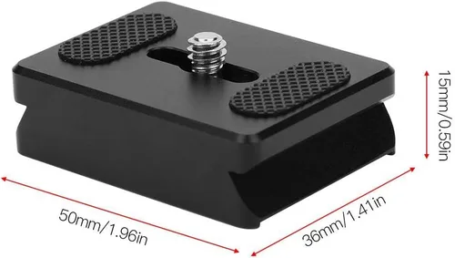 Vista 5 de Base de montaje de almohadilla de elevación, adaptador de aumento de cardán, base de extensión elevadora, placa de liberación rápida
