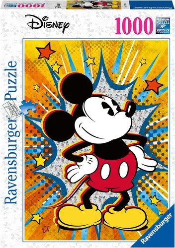 Vista 3 de Ravensburger Disney Retro Mickey 12000472 - Rompecabezas de 1000 piezas para adultos, herramientas hechas a mano, fabricado en Alemania, cada pieza