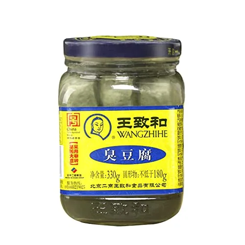 WangZhiHe Stinky Tofu 11.64 oz - La famosa cuajada de frijoles fermentados Wangzhihe tiene mal olor. Sin embargo, se considera un manjar para