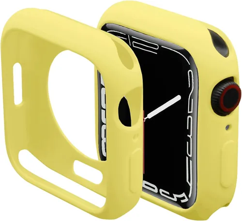 Vista 10 de Miimall Funda compatible con Apple Watch de 1.77 pulgadas, funda delgada de poliuretano termoplástico antiarañazos, funda protectora para Apple