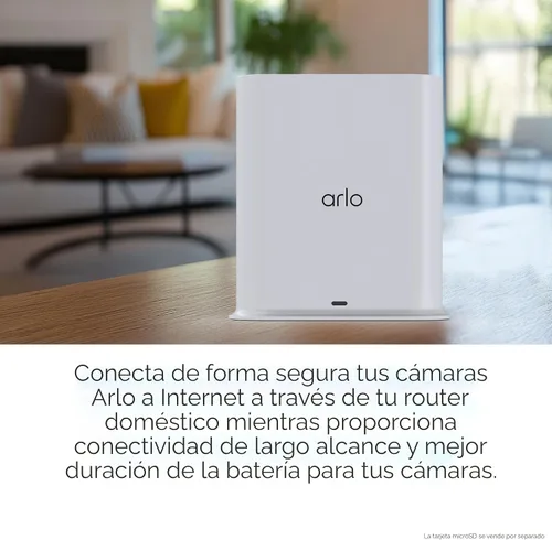 Vista 4 de Arlo Cámara Ultra 2 Spotlight 4K HDR (2 cámaras, SmartHub incluido y requerido) Cámara de seguridad inalámbrica para el hogar Visión nocturna a