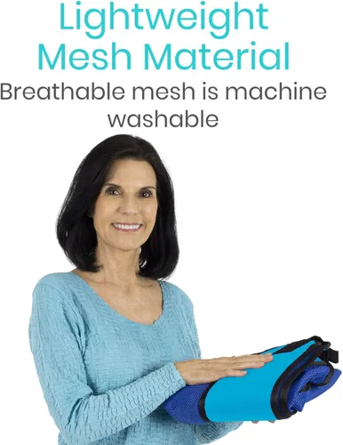 Vista 8 de Vive - Eslinga de elevación de pacientes - Eslinga de malla completa para ducha y uso doméstico - Eslinga de transferencia para ancianos