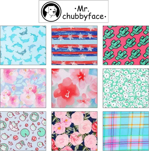 Vista 5 de MR. CHUBBYFACE Pañuelos azules con rayas para perros, reversibles, baberos triangulares, bufanda, accesorios para perros, gatos, mascotas