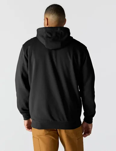 Vista 5 de Carhartt Sudadera con Gráfico de Logo en Manga de Peso Medio y Ajuste Holgado para Hombre Negro