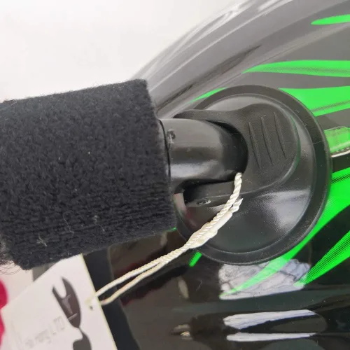 Vista 5 de Casco de coleta de motocicleta, casco de bicicleta, trenzas de pelo utilizado para cualquier casco/diseño reutilizable de 24 pulgadas, 2 piezas