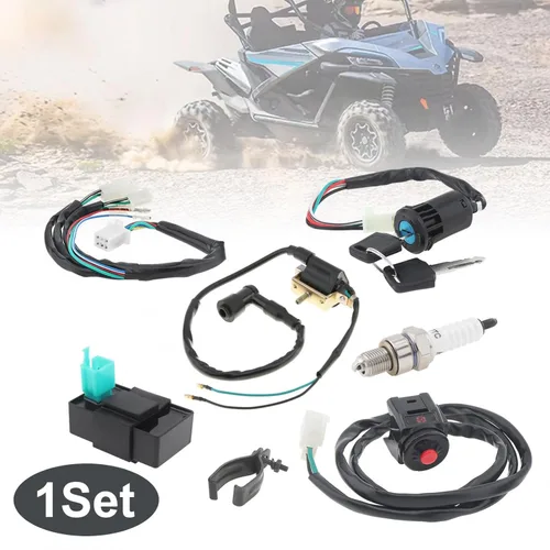 Vista 4 de Windance Juego de arnés de cables de encendido para motocicleta, arnés de cableado para interruptor de parada del motor, bobina de encendido Cdi Box