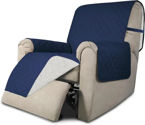 Vista 145 de Easy-Going - Funda reversible para sofá reclinable, resistente al agua, protector de muebles con correas elásticas, para mascotas y niños