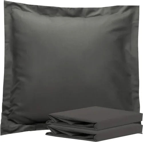 Vista 78 de NTBAY Fundas de almohada estándar, paquete de 2 fundas de almohada de microfibra cepillada de 20 x 26 pulgadas, súper suaves y acogedoras
